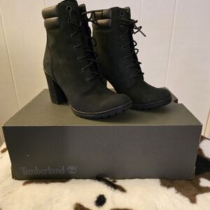 Timberland Women's Tillston 6 In. Black Nubuck Boots